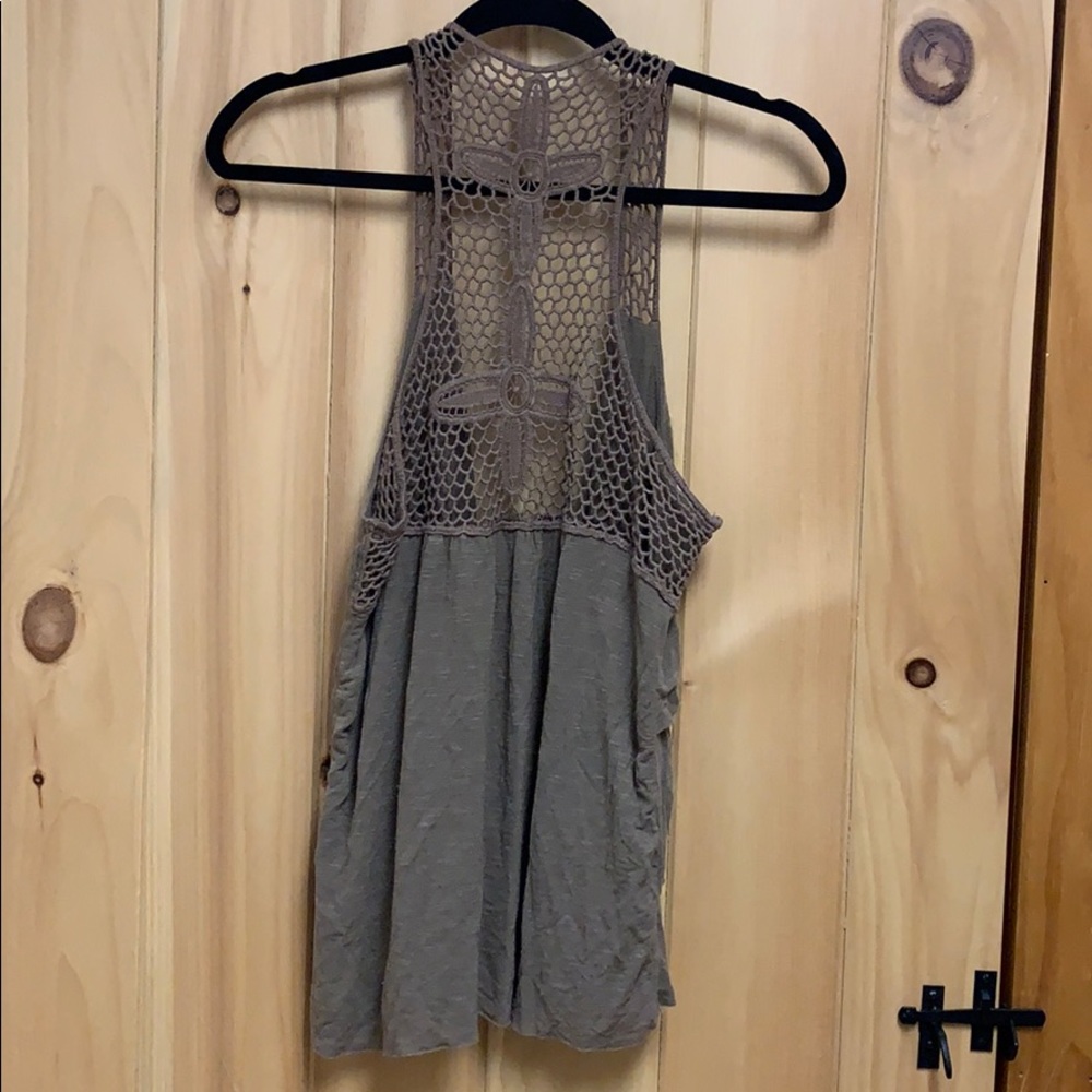 Brown Crochet Cover up/Vest